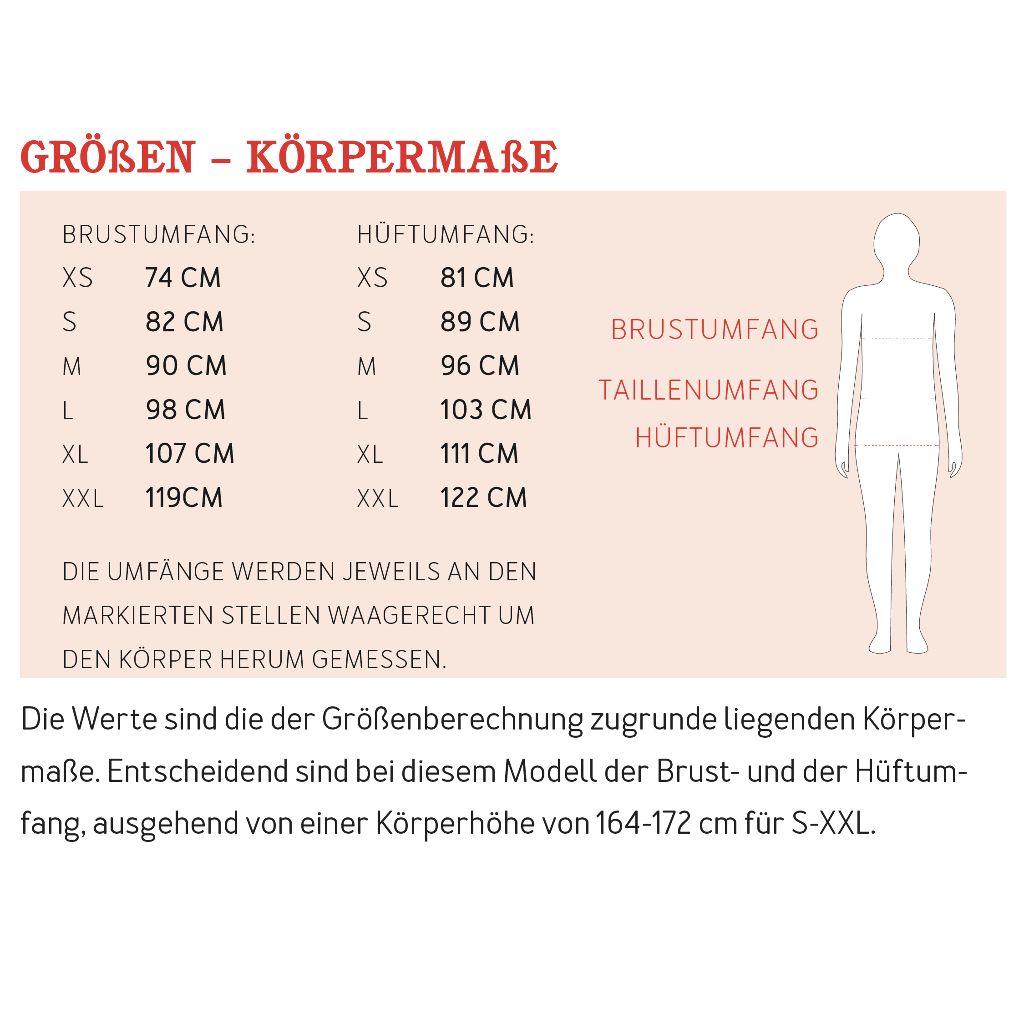 Papierschnittmuster Sweatkleid Frau Polly XS-XXL